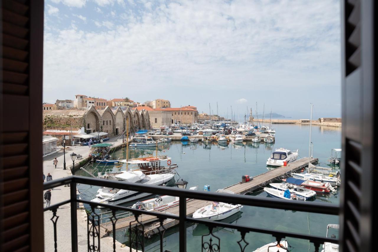 Destino Home Overlooking The Venetian Port Of Chania Hriszí Aktí Haniá Kültér fotó