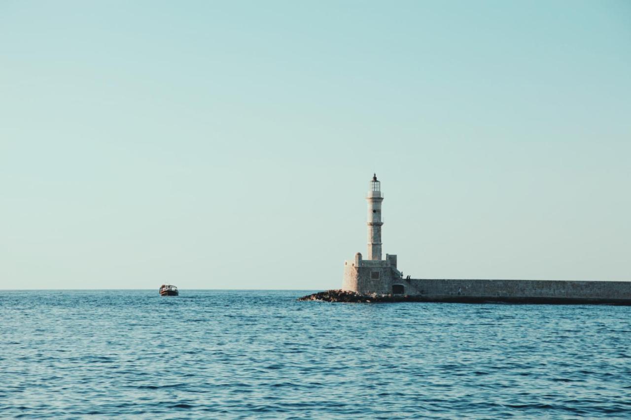 Destino Home Overlooking The Venetian Port Of Chania Hriszí Aktí Haniá Kültér fotó